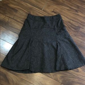 Dark grey pleated skirt